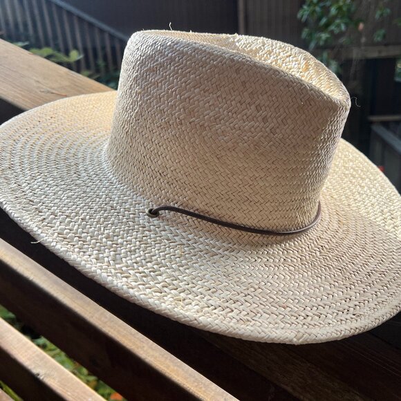 Will & Bear Rider Bone | White Palm Straw Hat - Picture 1 of 8